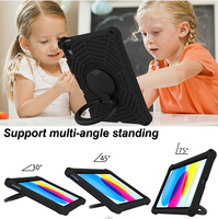 Casing Tablet Anti-Shock dengan Pegangan dan Stand dari Busa EVA untuk iPad 10.9 Inch Generasi ke-10 dan ke-11, Dilengkapi Tali Bahu yang Dapat Disesuaikan
