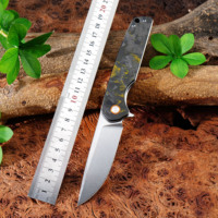 Couteau pliant GT961, best-seller, styles classiques, manche en fibre de carbone, couteau de poche EDC, couteau de survie, couteau de chasse