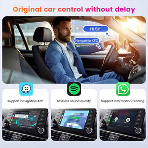 Autoabc Adaptateur Carplay sans fil pour audi A1-A8 Q3-q7 <span class=keywords><strong>S4</strong></span>-s7 <span class=keywords><strong>Android</strong></span> Auto avec Airplay Mirror Link Compatible A4-a6 A5-a7 Q5 S5 - Product Image 2