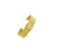 Bracelet de montre connectée de luxe WD003, résistant à l'eau, en acier inoxydable, couleur or, unisexe, 8-24 mm, logo personnalisé accepté, SI