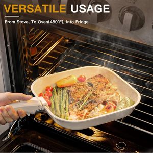 Juego de utensilios de cocina de 23 piezas de granito con mango desmontable, antiadherente, saludable, engrosado, de alta gama, con tapa de vidrio universal para estufa, ollas y <span class=keywords><strong>sartenes</strong></span>. - Product Image 5