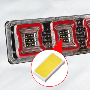 46cm LED araç kamyon arka lambası arka işık dur fren lambaları römork kamyon işık Van anahat Marker için sinyal açın DC12-24V TL7 - Product Image 3