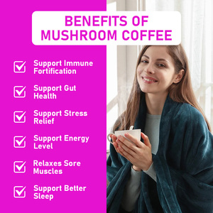 Oem Mushroom Coffee Powder Support Custom Reishi Mushroom <b>Supplement</b> Mushroom Improves Focus Alertness Coffee - Product Image 6