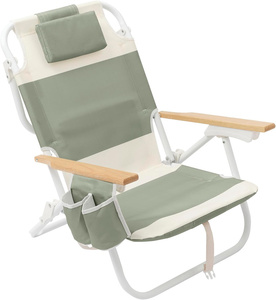 Silla Plegable para Exteriores, Resistente, con Portavasos y Reposabrazos, Portátil, para Pesca, Deportes, Patio, Playa y Camping - Product Image 1