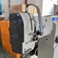 Máquina de Coser Industrial de Cuero YS-8365 con Columna Extra Alta, Máquina de Coser de Una Sola Aguja con Puntada de Bloqueo