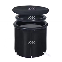 Baignoire pliable en PVC noir de haute qualité, écologique, pour la récupération, style personnalisé, vente directe d'usine, prix bas