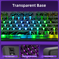 Zornher ZH980 Black Topographic Mechanical Keyboard PBT Keycaps RGB Backlit Silent Operation Ergonomic Design