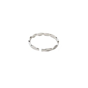 925 Sterling Silver Wave Shaped <b>Open</b> Index <b>Ring</b> For Women Minimalist Style Everyday Wear - Product Image 5