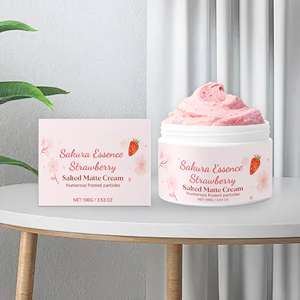 Sakura Berry <b>Body</b> <b>Scrub</b> 100g Oem Private Label Sugar Sea Salt Exfoliate Hydrate Glow Vegan - Product Image 6