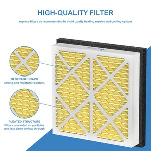 Merv 13 Pleated Bộ lọc không khí thay thế tương thích với Zephyr vgf loạt 20x20x3 toàn bộ nhà trở lại lưới tản nhiệt không khí lọc - Product Image 2