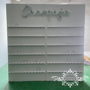 Champagne Wall Acrylic White Party Decorations <span class=keywords><strong>Background</strong></span> 6.6ft - Product Image 2