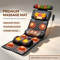 Cojín de Masaje Eléctrico Portátil Zhipin, Terapia de Vibración con Calor, Control de Tiempo, para Aliviar el Estrés de Espalda/Cintura/Cuello