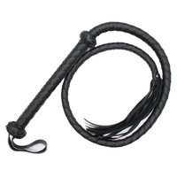 Fouet en cuir rouge et noir pour jeux sexuels, fouet long sexy pour couples, SM, BDSM, bondage, fessée, fouet de cheval, équipement de soumission, imperméable