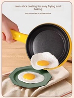 Mini poêle électrique antiadhésive pour œufs, économiseur d'énergie, pour les crêpes et les œufs frits du petit-déjeuner, usage domestique