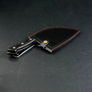 Protectores de cuchillos de cuero Estuche de transporte Cubierta de cuchillo de <span class=keywords><strong>chef</strong></span> Estuche de cuchillos para carnicero Funda de cuero con lazo para cinturón - Product Image 5