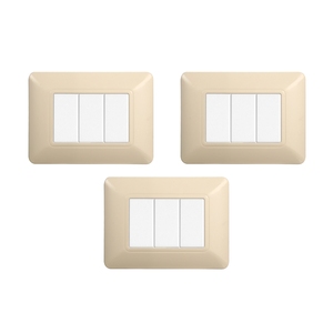 Juego de 3 Placas de Enchufe de Pared de Plástico Gloca 3P para Uso Residencial - Product Image 1