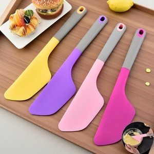 <b>Silicone</b> Spatula Set 4Pcs Heat Resistant Baking Scraper Kitchen <b>Tool</b> For Mixing Cake Butter - Product Image 2