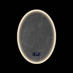 Miroir de douche ovale à LED tactile anti-buée, miroir intelligent moderne pour salle de bain, miroir mural intelligent pour chambre à coucher - Product Image 5