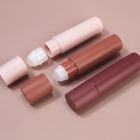 Flacon cylindrique roll-on en plastique PP de 20 ml pour lotion corporelle, déodorant, anti-transpirant et désinfectant - Emballage cosmétique portable