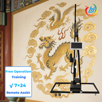 Impresora de Arte de pared vertical 3D Ideas para pequeñas empresas Dx7 Head Metal Glass Wood Wall Decor Printing Machine