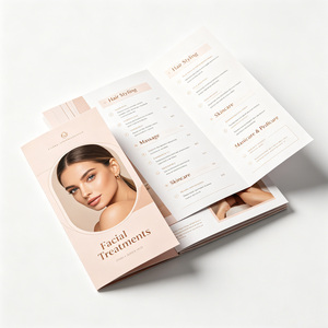 Wholesale Brochure Printing <b>Leaflet</b> Flyers <b>Leaflets</b> Catalogues Embossed Cover Custom Logo - Product Image 1