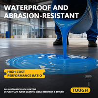 Peinture de sol éco-responsable à base d'eau en polyuréthane mat pour terrains de basketball intérieurs et extérieurs - Imperméable et résistante à l'usure