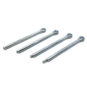 Seng kualitas tinggi baja tahan karat din94 split peternak pin / clevis pin lapisan seng split cotter pin