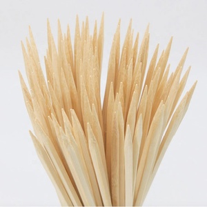 Cho Kebab <span class=keywords><strong>BBQ</strong></span> Nướng Hot Dog Kẹo Táo Gậy Nhiệm Vụ Nặng Nề Vuông Tre Shish Kabob Xiên Cho Nướng - Product Image 5