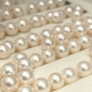 פניני אקויה יפניות מקוריות בסיטונאות, פניני מי ים עגולות מושלמות להכנת תכשיטים, פנינים רופפות בעלות ברק גבוה, אספקה בכמויות גדולות - Product Image 5