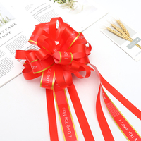 Nœud décoratif avec ruban en pp pour mariage, noël, fête, 25 pièces, nouveau style d'emballage cadeau, vente en gros