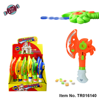 Tengrui Nouveau Style Cheval à Bascule en Plastique Rigide avec Jouets Bonbons et Figurines de Dessins Animés, Certifié EN71, Cadeau Promotionnel Surprise pour Enfants