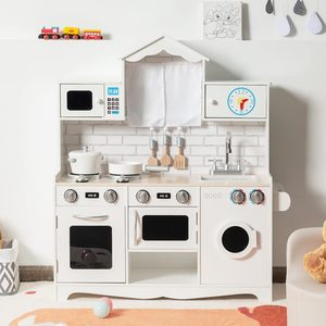 Set da Cucina per Bambini in Legno Colorato Fatto a Mano, Marca Yuyi, Gioco di Ruolo per Piccoli Chef con Logo Personalizzato - Product Image 6