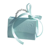 Meilleure boîte à bonbons de mariage à la mode, boîte à bonbons créative avec poignée en perles, boîte cadeau portable décorative, plusieurs couleurs