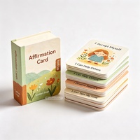 Cartes de méditation positives inspirantes de haute qualité, design personnalisé, pour femmes, éducation à la santé mentale