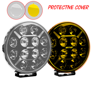 <span class=keywords><strong>9</strong></span> Zoll Gelb-Bernstein-Weiß LED-Arbeitsscheinwerfer Seitenstrahler Fahrlicht IP68 Wasserdicht 120W Universelle Passform für Autos - Product Image 1