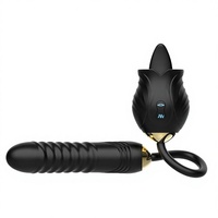 Vibrador de Lengua con Succión de 10 Velocidades, Carga USB Magnética, Totalmente Automático, Resistente al Agua IPx6, para Punto G y Clítoris
