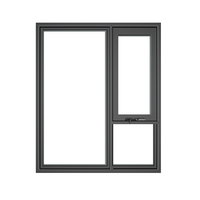 Ventanas francesas de aluminio de estilo colonial australiano moderno As2047 rejillas de ventanas francesas residenciales mosquitera puertas coloniales