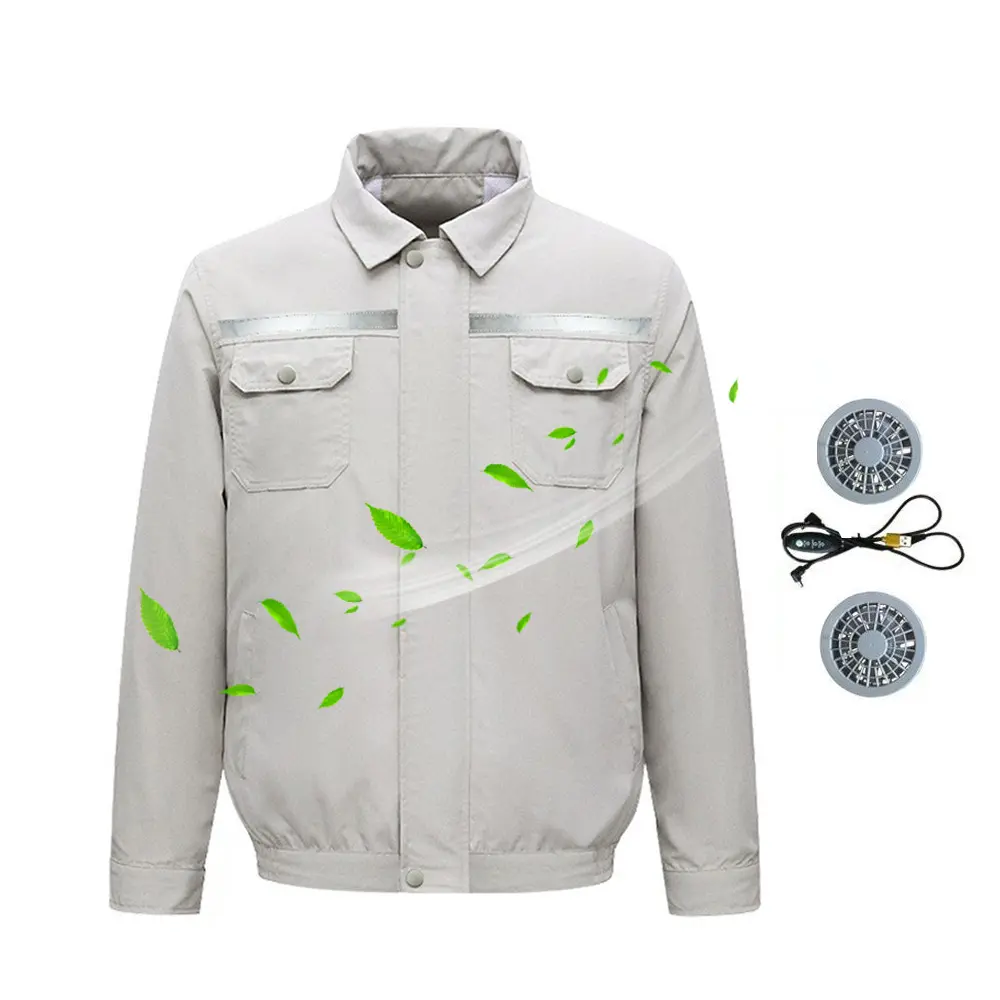 Summer Wokerwear Air Conditioner Cool Jacket Clothes Fan Air Conditioning Cooling Work Suit Coat Air-Conditioned Clothes