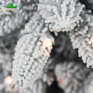 2026 nouvelle vente chaude transfrontalière noël floqué arbre crayon arbre blanc chute neige crypté arbre de noël décoration - Product Image 5