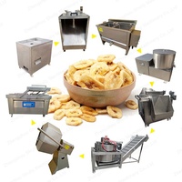 Prix Usine Ligne Complète Automatique de Machines à Trancher, Frire et Emballer les Chips de Banane et de Plantain, Matériau SUS304, Capacité 500-800kg/h