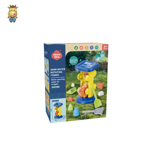 Ensemble de jouets de plage rotatifs pour enfants, comprenant des moules, des pelles et des brosses, 11 pièces au total, en plastique, pour l'extérieur - Product Image 3