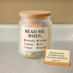 Novità: Barattolo di Preghiere con 90 Versetti Biblici in Bottiglia di <span class=keywords><strong>Carta</strong></span>, Decorazione da Scrivania Promozionale con Stampa UV - Product Image 2