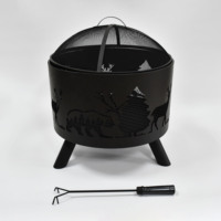 Barbecue au charbon de bois portable personnalisé pour le camping en plein air pour 2-3 personnes, design pliable, sécurité des flammes, montage facile, construction en fer