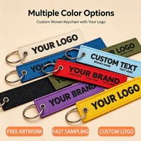 Llavero Personalizado Bordado con Diseño de Avión, Mosquetón de Tela Tejida Resistente, Ideal como Recuerdo de Viaje, Directo de Fábrica