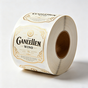 Étiquettes de vin personnalisées en feuille d'or, autocollants de bouteille de luxe gaufrés et autocollants pour spiritueux, whisky, <span class=keywords><strong>champagne</strong></span> - Product Image 1