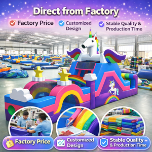 Parcours d'obstacles gonflable commercial Ninja Warrior pour le team building, en PVC, personnalisable, fournisseur OEM, fabricant, location - Product Image 6