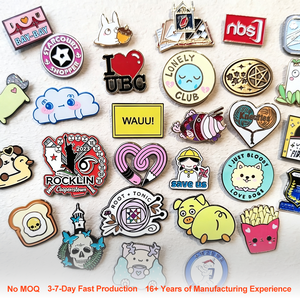 Épinglette personnalisée en émail souple, épinglette en émail dur, badge métallique à paillettes, logo imprimé UV, épinglette de revers mignonne à l'effigie d'un personnage d'anime, personnalisable - Product Image 1