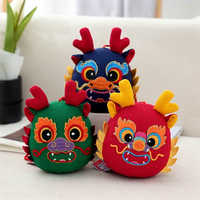 Porte-clés en peluche Dragon super doux de 4 pouces, broderie de dessin animé, animaux en peluche pour enfants, rembourrage en coton PP, pour machine à griffes