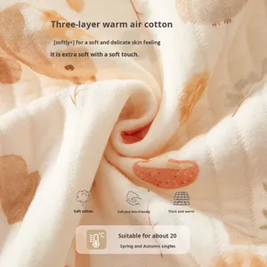 Tutina Calda per Neonati <span class=keywords><strong>con</strong></span> Disegni Cartoon, Versatile e Lunga, per Autunno e Inverno, Pigiama Imbottito in Cotone, Unisex - Product Image 2