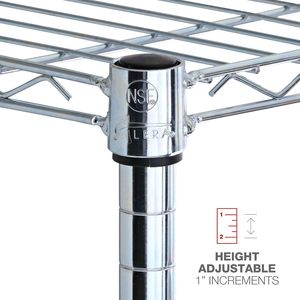 Alera ALE Étagère métallique résidentielle à cinq niveaux 36w X 14d X 72h en métal argenté - Product Image 3
